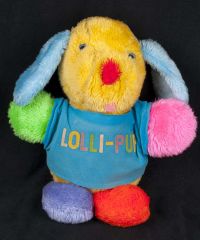 Commonwealth Lolli-pup Colorful Dog Stuffed Animal Plush Toy